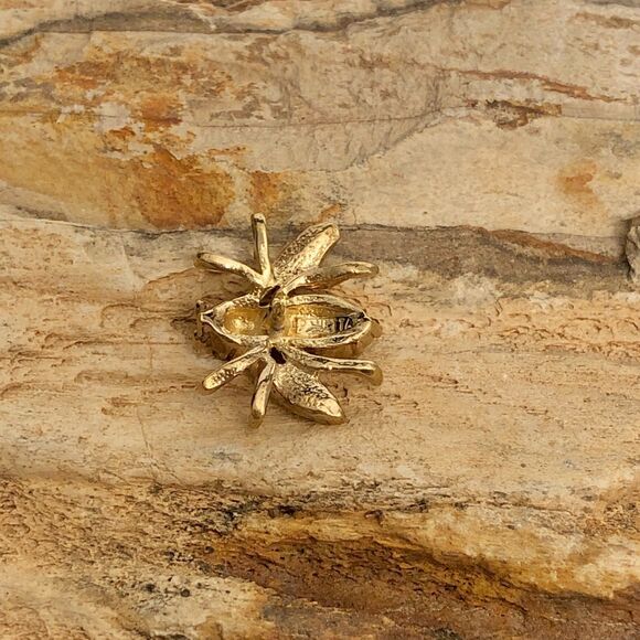 Vintage Panetta Rhinestone Bee Brooch Signed 1940s Retro - Picture 6 of 12